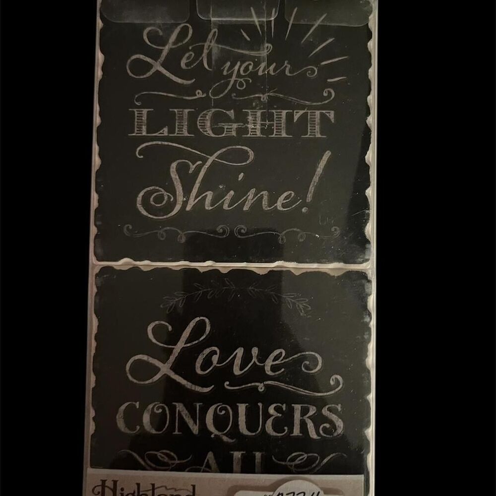 Inspirational stone coasters set of four